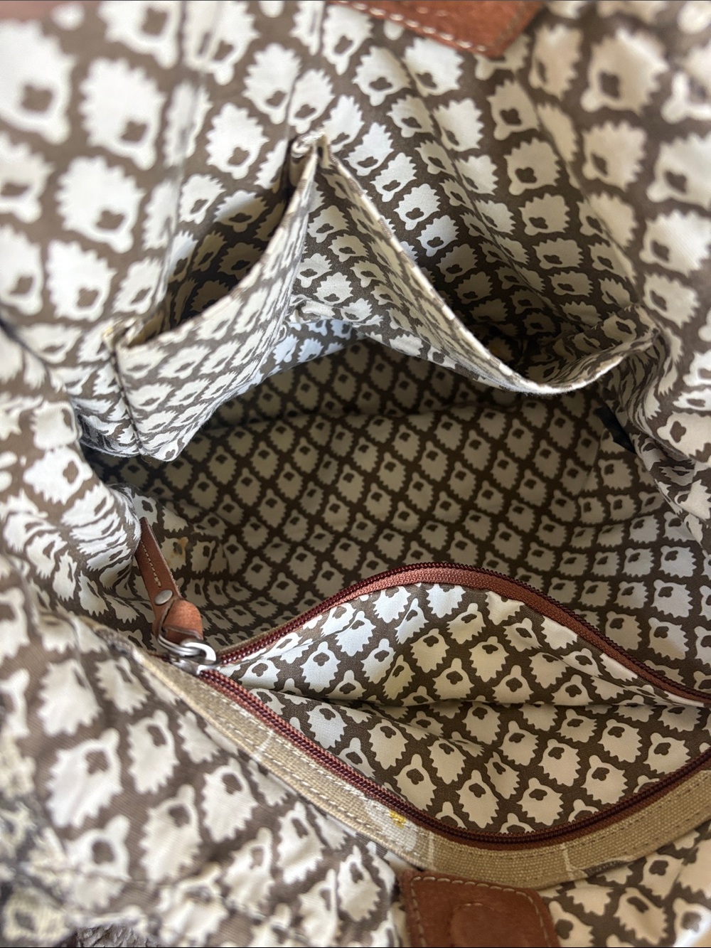 Fossil canvas bag with key - Picture 8 of 10